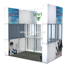 Oferta de detian china 3D logotipo de iluminação usado estande exposição estande tradeshow stand